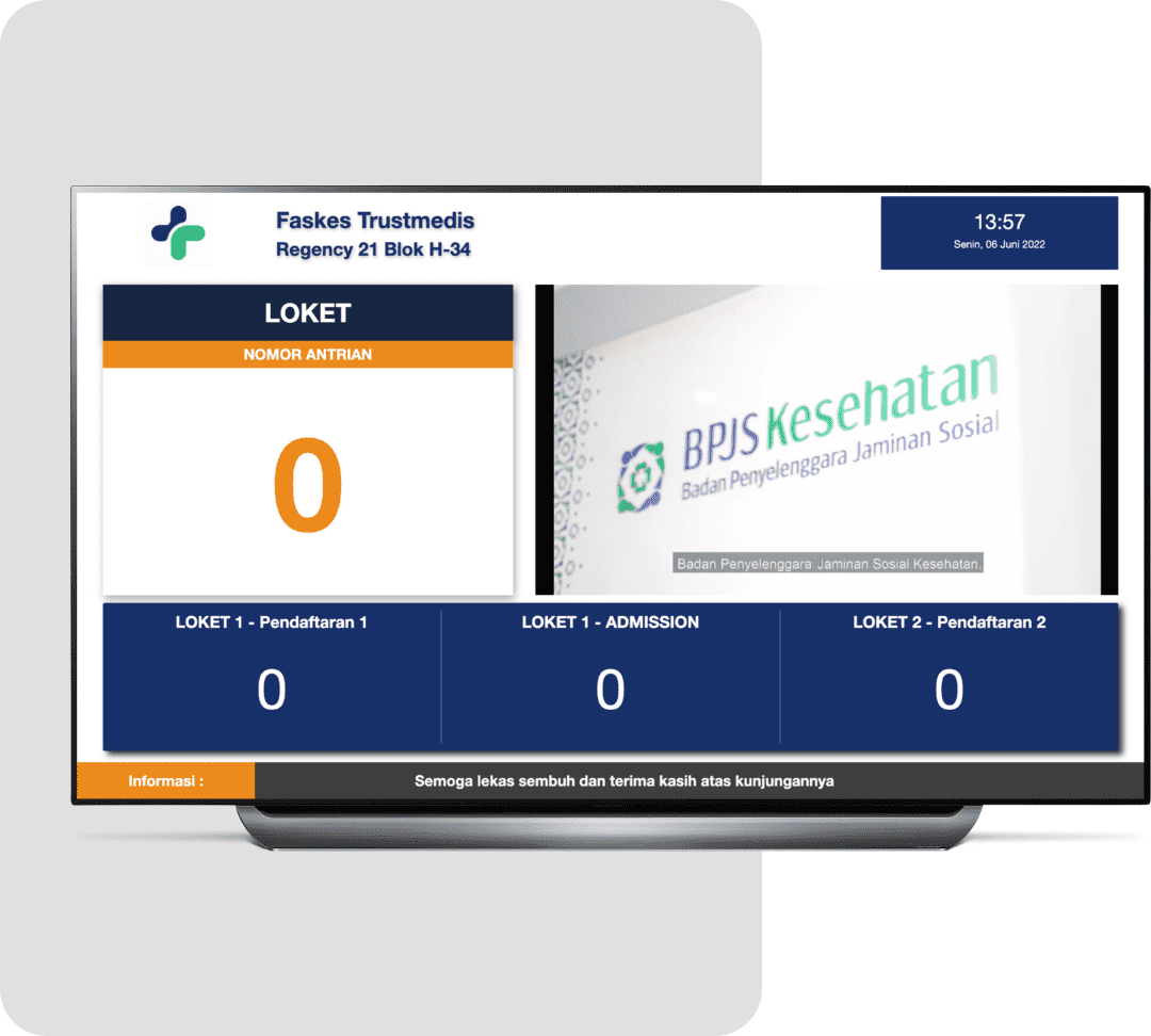 Antrean digital- Aplikasi klinik Trustmedis