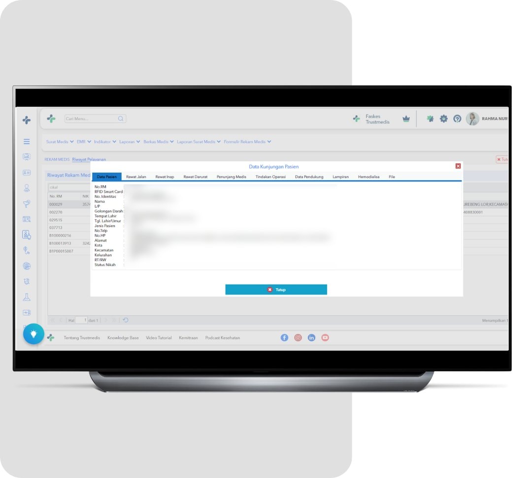 E-tiket Aplikasi klinik Trustmedis
