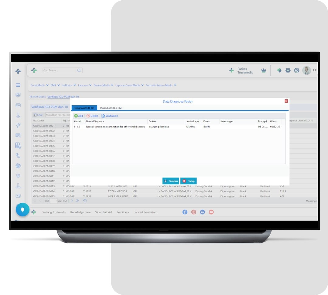 Verifikasi ICD - aplikasi dokter mandiri